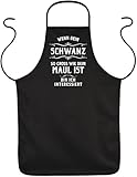 Goodman Design Lustige Sex Küchenschürze für Männer und Frauen Wenn Dein Schwanz…. Grillschürze Kochschürze Sexartikel Obszöner Artikel