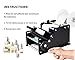 PLASMARGON Manual&Semi-Automatic Round Labeling Machine, Bottle Label Applicator for Round Bottles Two Colors(Manual) (Black)