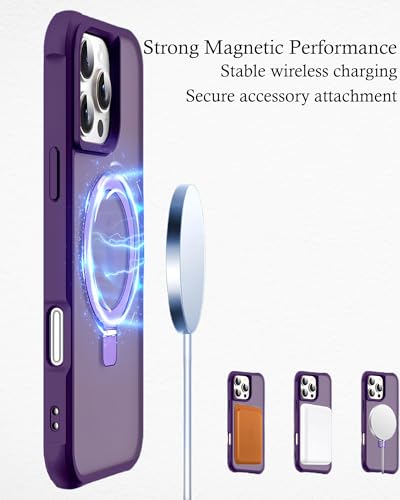 Coque iPhone 16 Pro Max rigide violette pour éviter les bris d'écran