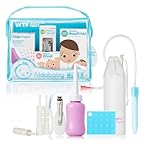 Frida Baby Bitty Bundle of Joy Mom & Baby Essentials Healthcare and Grooming Gift Kit Includes Peri Bottle, NoseFrida Snotsucker, Windi Gaspasser & Nail Clipper + File Set
