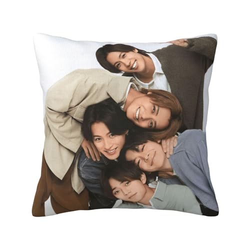 King-Prince KinPrri 枕カバー 抱き枕カバー 両面 正方形 隠しジッパー だきまくらカバー 柔らかい クッションカバー 部屋の装飾 四季適応 洗える 45cm×45cm