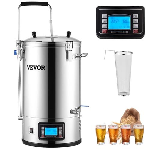 Comparison: Best All In One Electric Brewing System 7 Electric Brewing System, 9.2 Gal/35 L Brewing Pot, All-in-One Home Beer Brewer w/Pump, Mash Boil Device w/Panel, Auto/Manual Mode 100-1800W Power