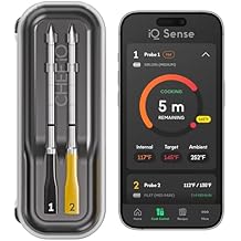CHEF iQ Sense | Smart Wireless Meat Thermometer | 2 Ultra-Thin Probes | WiFi Unlimited Range | 1000&deg;F Heat Safe | 5 Sensors