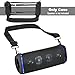 TXEsign Travel Carrying Case for Sony SRS-XB43 Extra BASS Wireless Speaker, EVA Case Replacement Protective Cover w Shoulder Strap for Sony Speaker (Black)