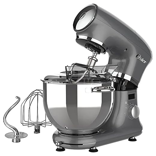 Kit Batedeira Planetária Cinza Digital com Moedor de Carne Oster - 127V