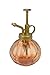Brown Vintage Style Decorative Ribbed Glass Plant Mister Bottle with Top Pump