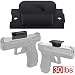 AWESAFE Magnetic Gun Mount & Car Holster 1-Pack 30lbs HQ Rubber Coated Magnetic Gun Mount for Handgun, Shotgun, Pistol. Easy Conceal in Car, Truck, Vehicle, Desks, Safes, Walls