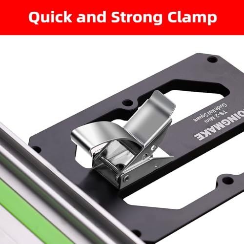 image for GOINGMAKE Compact Guide Rail Square with Edge Support,Track Saw Square