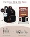 ECOHUB 15.6 Inch Corduroy Laptop Backpack, Professional Work Bag with 30oz Tumbler Side Pockets, Aesthetic Vintage College Bookbag, Travel Carry On Backpack for Men & Women, Black