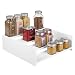 Produktbild mDesign Gewürzhalter aus Kunststoff  praktisches Gewürzregal für Regal und Küchenschrank  platzsparende Ablage mit vier Ebenen  weiß