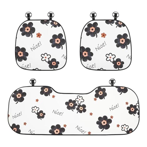 Tapis de coussin de siège de voiture fleur dessin animé pour trajets en famille