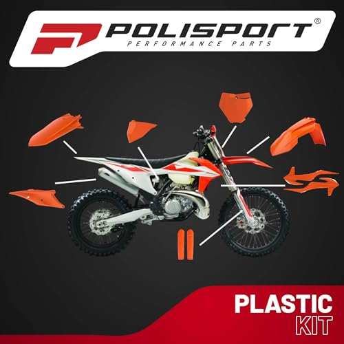 Polisport 91072 - Polisport Mx Plastic Replica Kit Per Chi Cerca La Qualità Oem Per Moto Ktm In Colore Arancia - 5