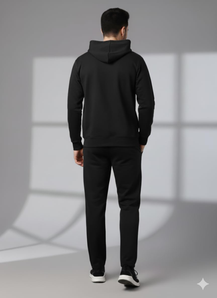 Mack Jonney Solid Track Suit for men | Co-ord Set | Warm Fleece Tracksuit Set | Full Sleeve Hoodie-M4913 3