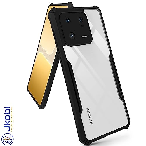 Image of Jkobi Back Cover Case for Xiaomi Mi 13 Pro (Shockproof with Polycarbonate Clear Panel | Professional Black)