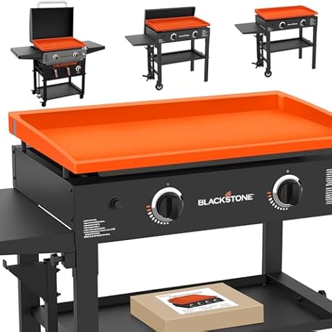 Griddle Cover Mat 28" Upgraded Grill Silicone Mat Cover, Full-edge Protection Heavy Griddle Case Design for Blackstone 28 Inch Grill, Food Grade Protect Flat-top from Rodents, Insects, Debris and Rust Cover