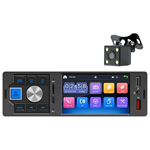 Single Din Bluetooth Car Radio 4inch Capacitive Touch Screen Car Stereo FM Radio Receiver Cover