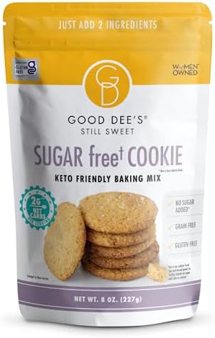 Good Dees Low Carb Baking Mix, Sugar Cookie Mix, Keto Baking Mix, No Sugar Added, Dairy-Free, Gluten Free, Soy-Free, Diabetic, Atkins & WW Friendly - (2g Net Carbs, 12 Servings (Sugar)