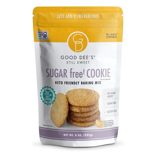 Good Dee’s Sugar Cookie Mix – Low carb, Keto friendly, Sugar Free, Gluten free, Grain Free, Atkins friendly, Diabetic friendly, WW Friendly, 2g net carbs , 12 servings