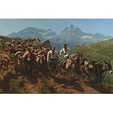 ArtDirect Spanish Muleteers Crossing the Pyrenees 1857 Unframed Art Print Giclee Poster by Bonheur, Rosa - Ready for Framing with Customization Sizes 10x7, 14x9, 20x13, 36x24, 48x32, and 60x40 Inches