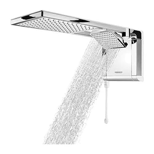 Chuveiro Acqua Duo 127V 5500W, Lorenzetti, 7510103, Branco/Cromado, Pequeno