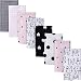 GERBER Baby Girls' 8-Pack Flannel Burp Cloth, Bunny, 20" x 14"