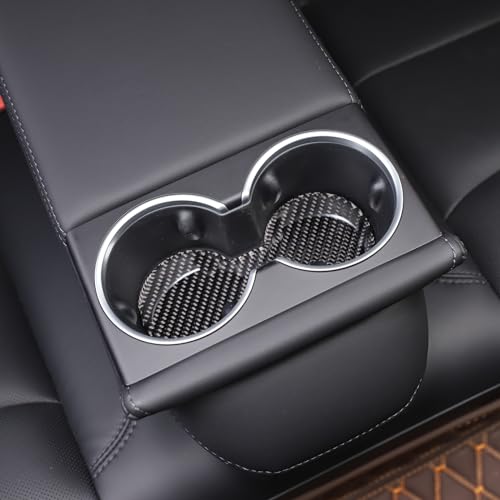 Cubierta para portavasos trasero compatible Tesla Model 3 miniatura 6