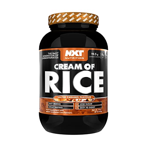 NXT Nutrition Crema de arroz, 2 kg, 80 porciones (caramelo salado)