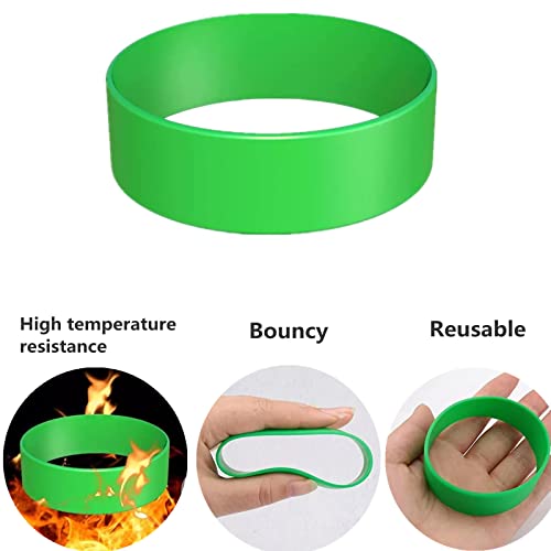 LIZHOUMIL 10Pcs Siliconen Bands Voor Sublimatie Tumbler Blanks, Siliconen Bands Anti-Ghosting Ring Type Hittebestendige Cup Sublimatie Accessoires 2 Maten Elastische Sublimatie Papier Houder - Image 5
