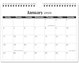2026 Mini Calendar, 2026 Small Calendar Runs from January 2026 until June 2027, 6.4''x8.5'', Small Wall Calendar for Desk, Kitchen, RVs, Bulletin Board or Fridge