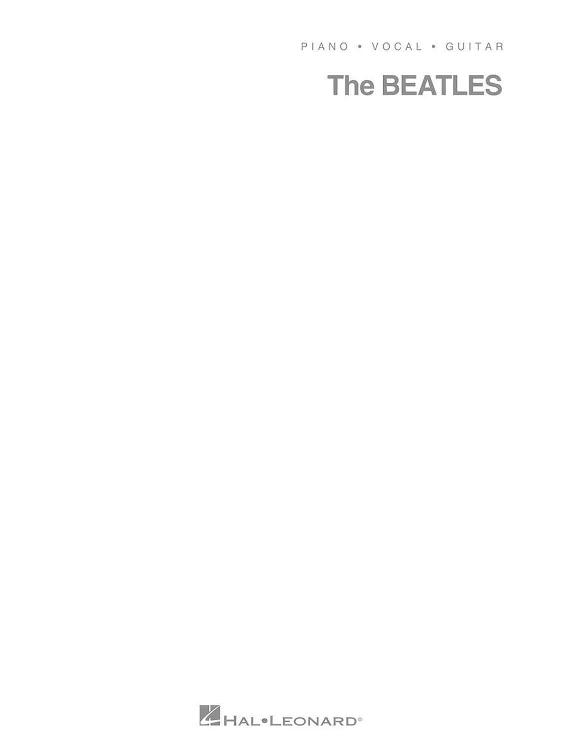 The Beatles - White Album (Piano; Vocal; Guitar)