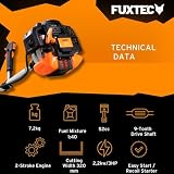 Podkaszarka spalinowa FUXTEC FX-MS152 - Narzedzie 2 w 1, Silnik 52 cm3, 3 KM, Profesjonalny Pasek do Przenoszenia, System Easy Starter, Beznarzedziowy Dostep do Filtra