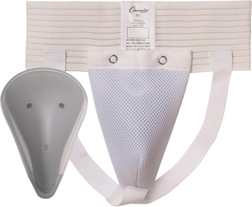 Generic Athletic Supporter Jock Strap & Cup | Youth Boys (Medium), White