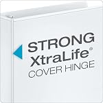 Cardinal Binders 3 Sonnerie, 3 Capacité de pouce, ClearVue Couverture personnalisable, blanc, cales 625 Feuilles, Planche recyclée écologique, Anneaux à dos sans PVC, 4-Pack pour le bureau ou l'école