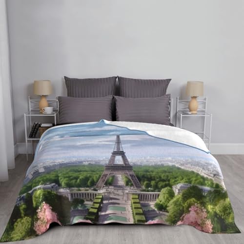 Couverture Tour Eiffel en flanelle le cadeau idéal souvenir Paris - 6