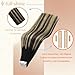 Full Shine Tape in Extensions Human Hair 20 Inch Color 1B/27/1B Black with Blonde Double Sided Human Hair Extensions Tape in 50g Seamless Tape ins Human Hair Extensions 20PCS for Wedding