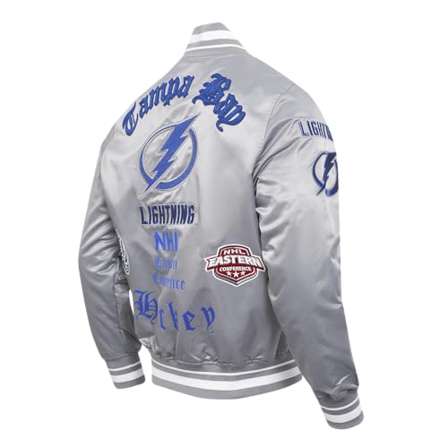 Image of Pro Standard Mens NHL Old English Satin Jacket
