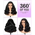 6x5 Ready to Go Closure Wig Human Hair 12A Salon-Quality Glueless Wigs Human Hair Pre Plucked Pre Cut Loose Body Wave Wig Human Hair 220% Density Bleached Tiny Knots 16 Inch - Image 3