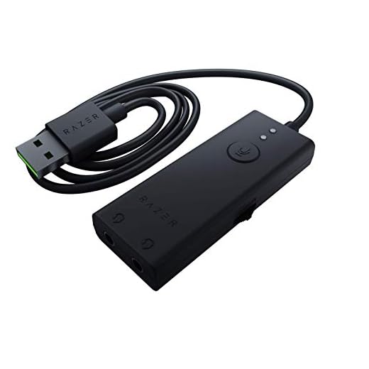 Razer USB Audio Enhancer DAC: Dual Headset Mic Connectivity & Support - Mic Mute Button - Volume Adjust - Matte Black