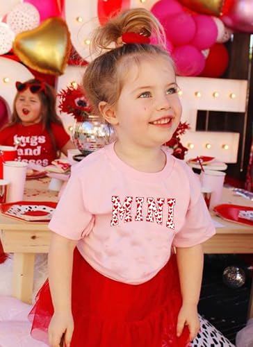 Mommy and Me Valentine's Day Shirt/Mama & Mini Family Matching Valentines T-Shirts/Heart Graphic Tees for Valentines4