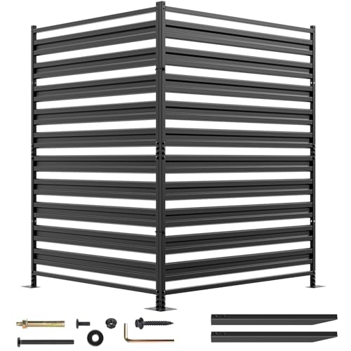 BTRAM 2 Panels 48" W x 48" H Air Conditioner Metal Privacy Fence Screen by BTRAM - Used condition - US$89.99