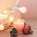 White Votive Candles in Glass, 15 Hours Unscented Soy Wax Candles for Wedding Home Spa Holidays Party, 12 Packs