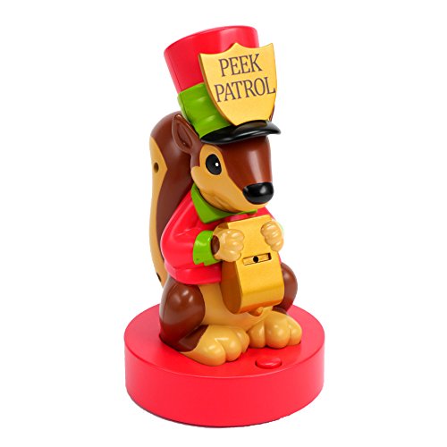 Hallmark Christmas Motion-Activated Squirrel Peek Buster, Guards Presents Under The Tree