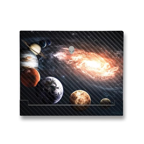 Image of MightySkins Carbon Fiber Skin Compatible with Alienware X14 R2 (2023) Full Wrap Kit - Solar Galaxy | Protective, Durable Textured Carbon Fiber Finish | Easy to Apply & Change Styles | Made in The USA