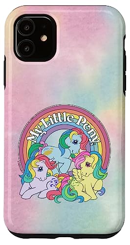 Coque iPhone 11 My Little Pony Retro Rainbow en silicone rigide