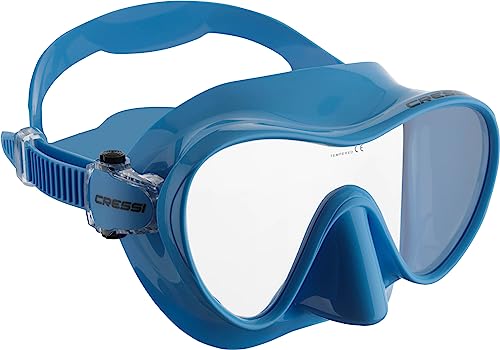 Cressi F1 Frameless Diving Mask, Anti-Fog Tempered Lens, Snorkel Mask For Adults & Scuba Diving, Micrometric Buckles Fit - Image 2