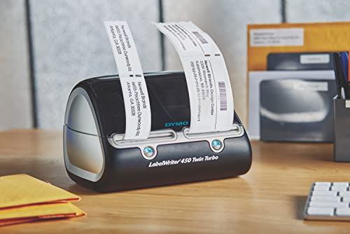 image for DYMO LabelWriter 450 Twin Turbo Direct Thermal Label Printer, USB Conn