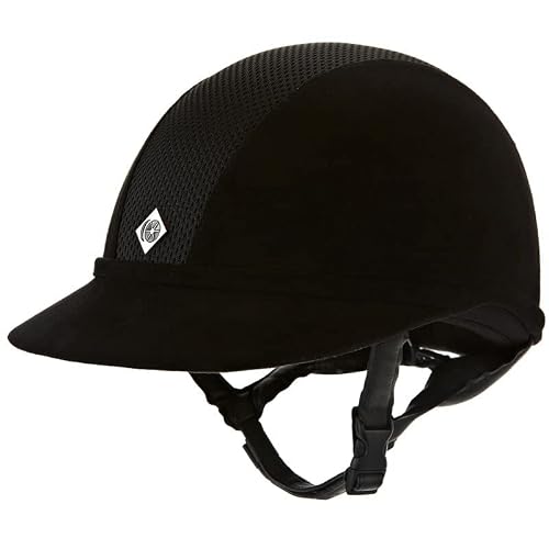 Reithelm aus Mikrovelours Charles Owen SP8 Plus
