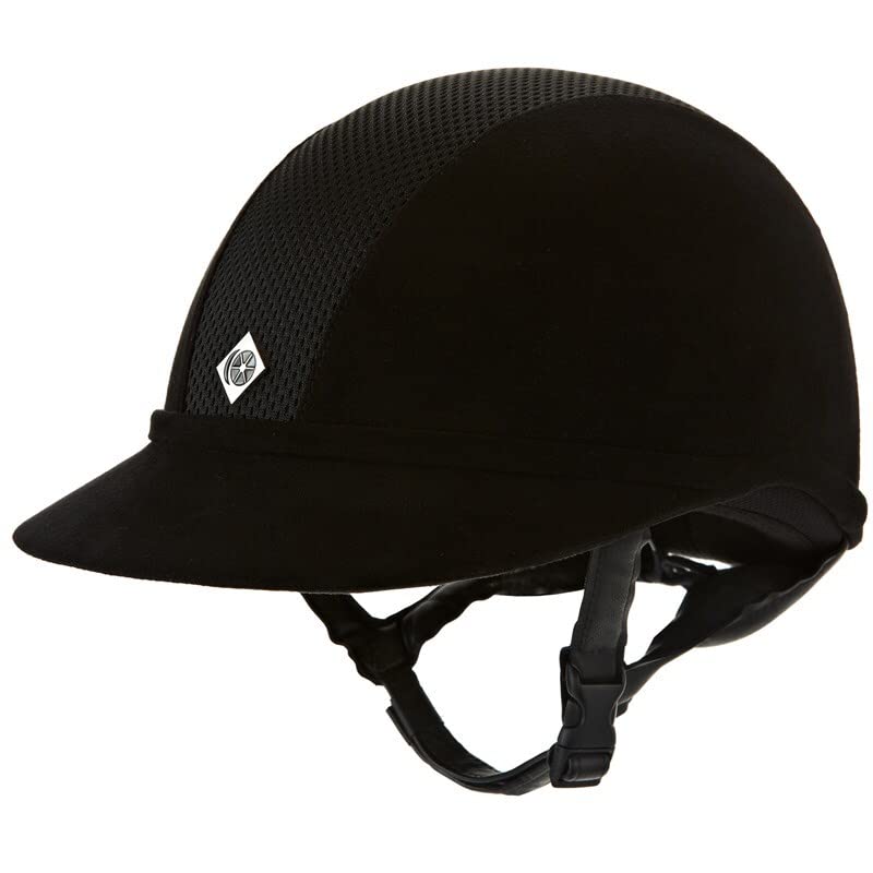 Casque d'équitation Charles Owen SP8 Plus microsuède, confort et maintien total