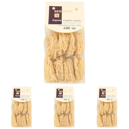 SEGGIANO Organic Linguine Pasta, 13.2 OZ (Pack of 4)