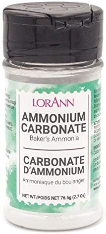 LorAnn Oils Baker's Ammonia (Ammonium Carbonate) - Ideal for Springerle & Thin, Crispy Cookies, Perfect with Wooden Cookie Molds, Hirschhornsalz Hartshorn Ammonium Carbonate For Baking - 2.7oz